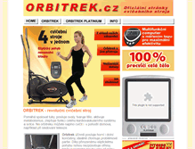 Tablet Screenshot of orbitrek.cz